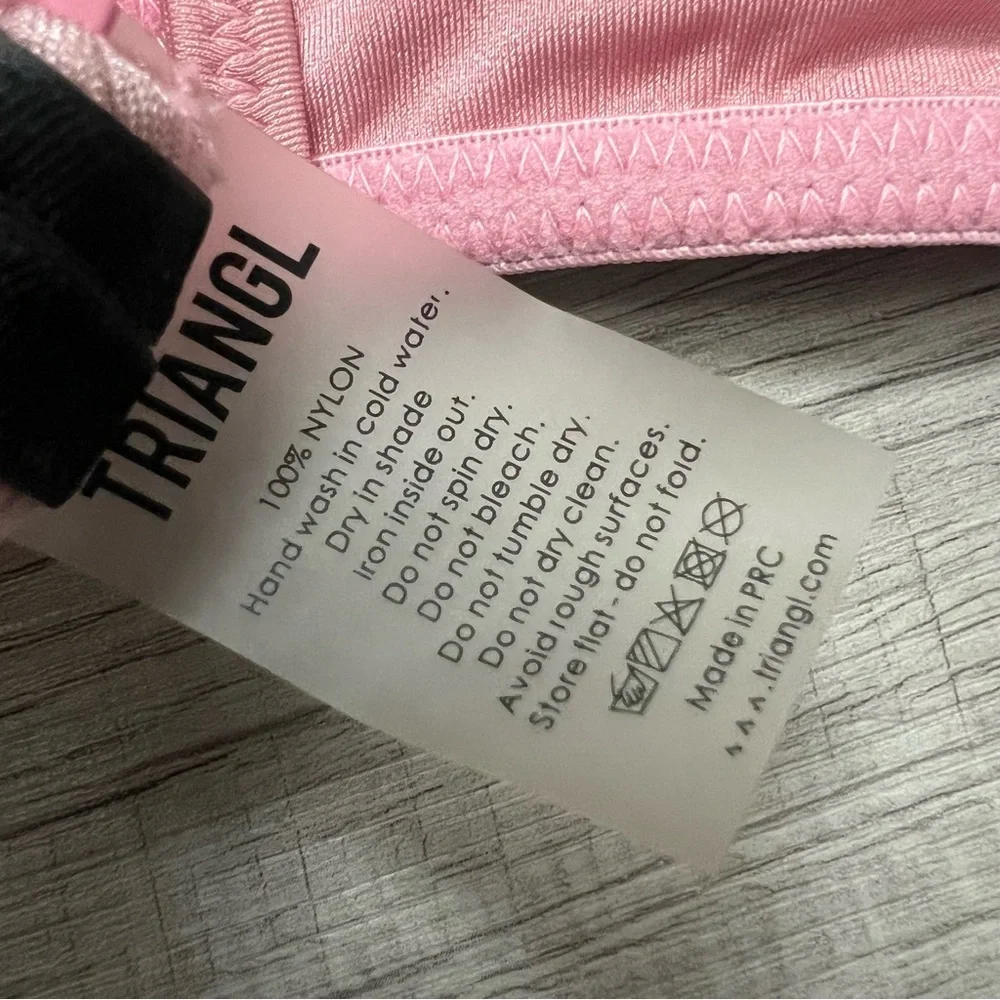 TRIANGL Bikini Maia Top Pink Textured Small - Picture 7 of 9